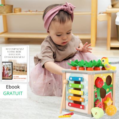 MultiGo™ | Cube d'activités en bois Montessori