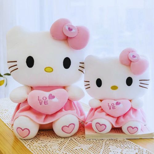 peluche-hello-kitty-chat-rose-blanc
