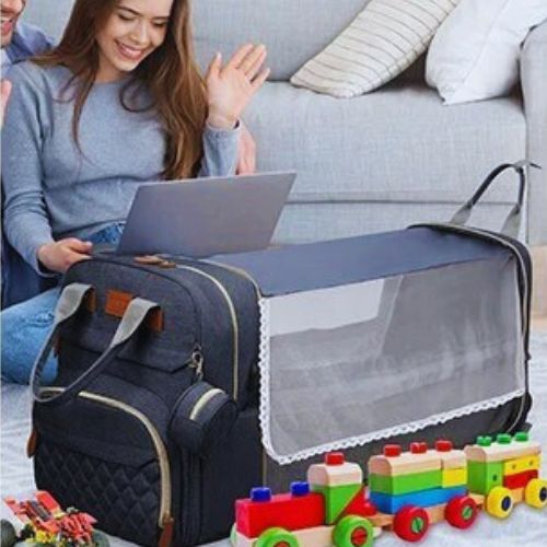Sac à dos à Langer 3-en-1 avec lit de voyage Babychange™