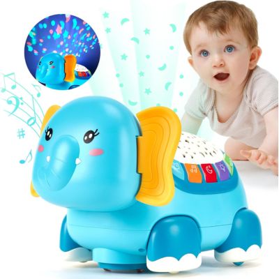 Jouet-elephant-veilleuse-projecteur-motricite-bebe