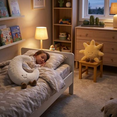 Peluche Lune et Soleil - Duo de Doudous doux et réconfortants pour enfant