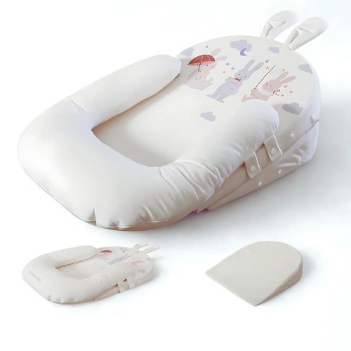 Plan-incline-anti-reflux-coussin-bebe-reglable-trois-pieces