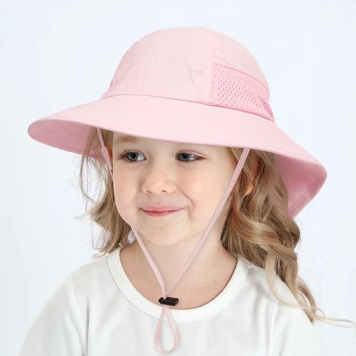 chapeau-anti-UV-bébé-rose