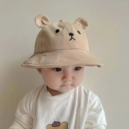 chapeau-bébé-ourson-protection-solaire