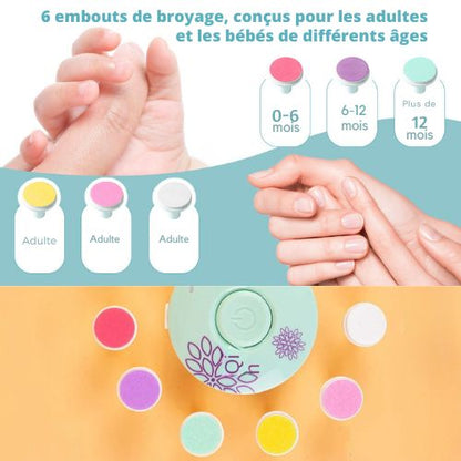 Coupe-ongles électrique bébé | Confort et sécurité