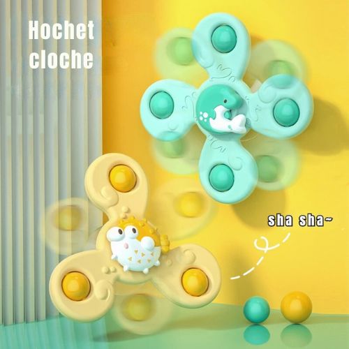 JOUETS DE BAIN BÉBÉ POLYVALENT | SPINNER OCÉAN - Dewan