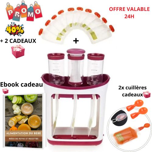 SQUEEZEMACHINE™ - PRESSE PURÉE MAISON - RÉVOLUTIONNEZ LES REPAS DE BÉBÉ - Dewan