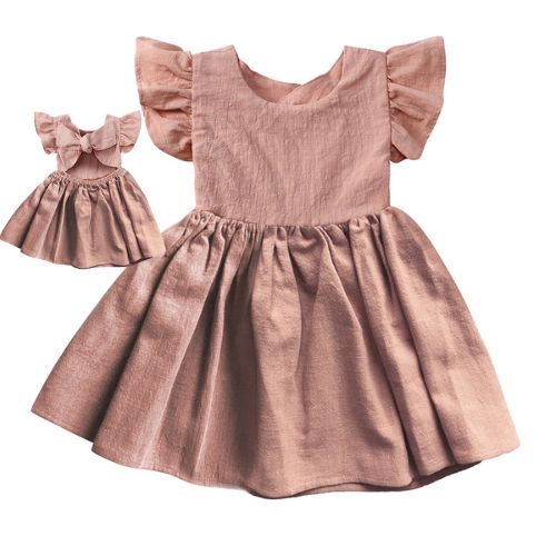 robe-bébé-fille-rose-fluide