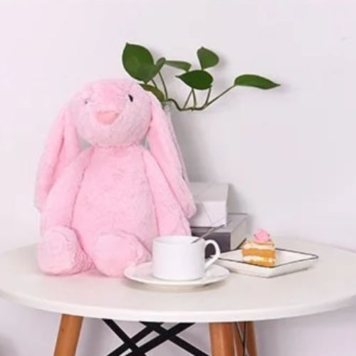 peluche-lapin-rose