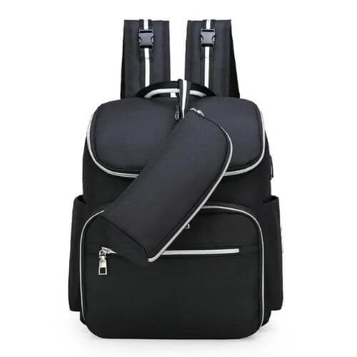 sac-à-dos-à-langer-noir-imperméable