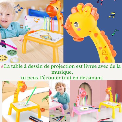 TABLE DE DESSIN PROJECTEUR LED-HAPPYTIME™ - Dewan